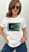 büyük logo beyaz unısex tshirt
