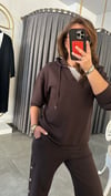 bymn model çıtçıt kahve takım