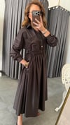 bymn model kahve elbise