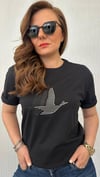 çift efekt siyah tshirt