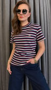 çizgili lacivert tshirt