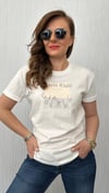 ck taş detay beyaz tshirt
