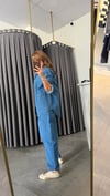 denim kot mavi takım