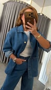 denim kot mavi takım