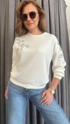 dikme taş ekru sweat