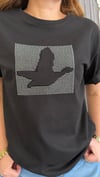 dizilim kuş siyah tshirt