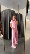 düşük kol pembe takım