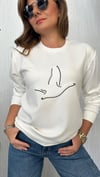 efekt kuş ekru sweat