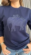 fil detay lacivert sweat