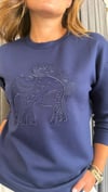 fil detay lacivert sweat