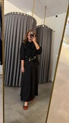 fırfır siyah etek takım 