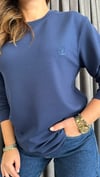 fitilli modal unısex lacivert sweat