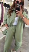 gabardin yeşil takım