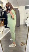 gabardin yeşil takım