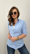 gnt model açık mavi unısex gömlek
