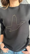 gold taş siyah sweat