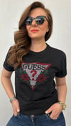 gs taş çiçek siyah tshirt