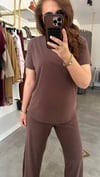 ince oysho kahve takım