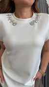 ipky model vatka yaka taş ekru tshirt