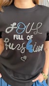 ıpkyl kot aplike siyah tshirt