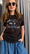 ıpkyl kot aplike siyah tshirt