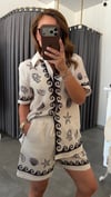 İrem desenli şort takım