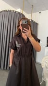 kahve kuş elbise