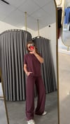kısa kol bordo takım