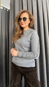 kol şerit gri kazak