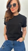 kuş logo siyah unısex tshirt