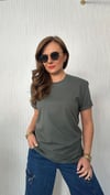 kuş logo unısex yeşil tshirt
