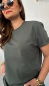 kuş logo unısex yeşil tshirt