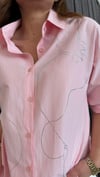 kuş taş pembe gömlek