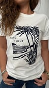 laci nakış ekru tshirt