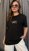 lcst baskı unısex siyah tshirt
