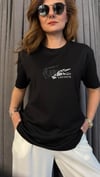 lcst baskı unısex siyah tshirt