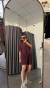 lcst model bordo şort takım