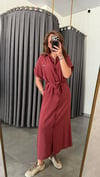 lcst model tensel bordo elbise