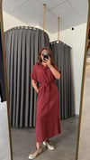 lcst model tensel bordo elbise