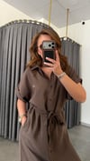 lcst model tensel kahve elbise