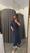 lcst model tensel lacivert elbise