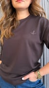 logo bymn kahve kadın sweat