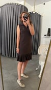 marka model kahve elbise