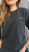 metal logo selanik örme antrasit unısex sweat