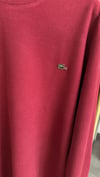 metal logo selanik örme bordo unısex sweat