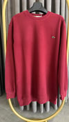 metal logo selanik örme bordo unısex sweat