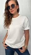 modal beyaz kuş unısex tshirt