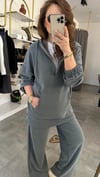 modal kangru cep mint yeşil takım