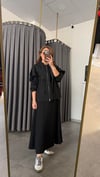modal siyah elbise takım