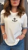 ntwrk çapa beyaz tshirt